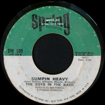 The Boys In The Band - (How Bout A Little Hand For) The Boys In The Band / Sumpin Heavy side B
