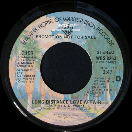Cher - Long Distance Love Affair / Long Distance Love Affair side A