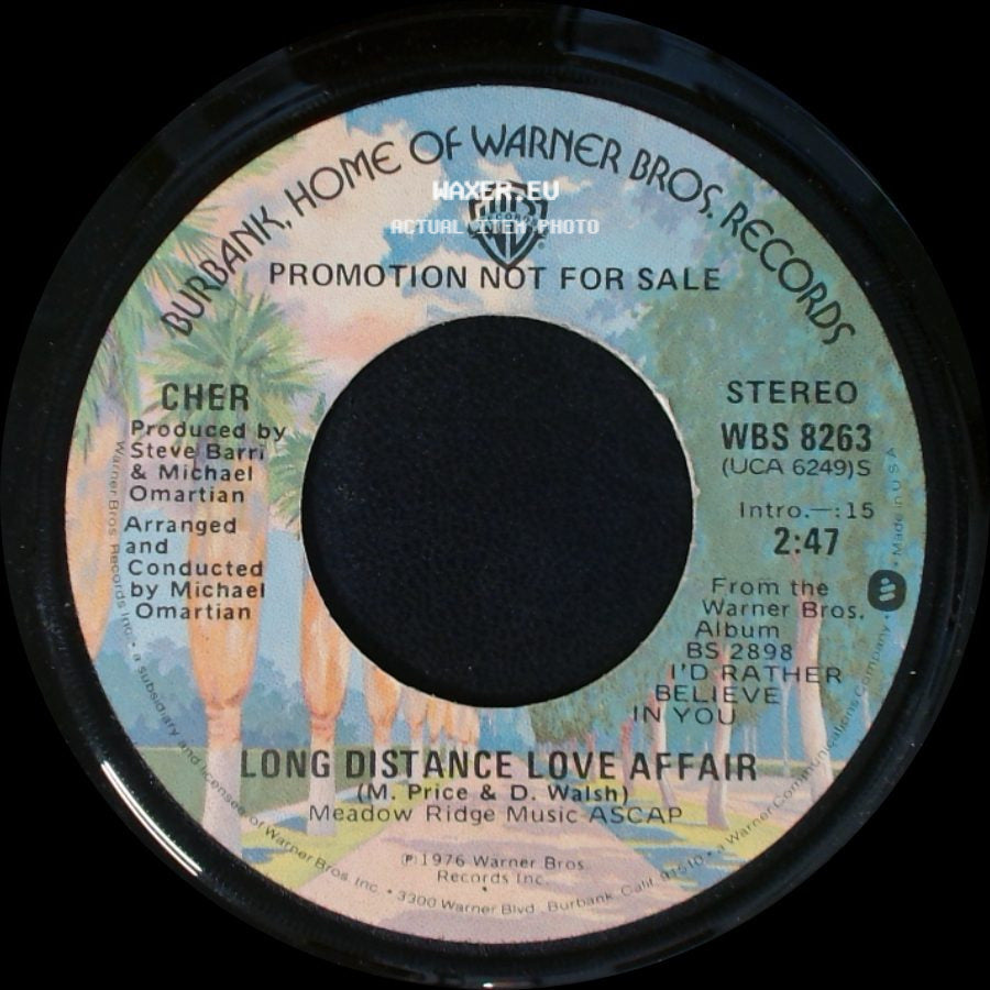 Cher - Long Distance Love Affair / Long Distance Love Affair side A