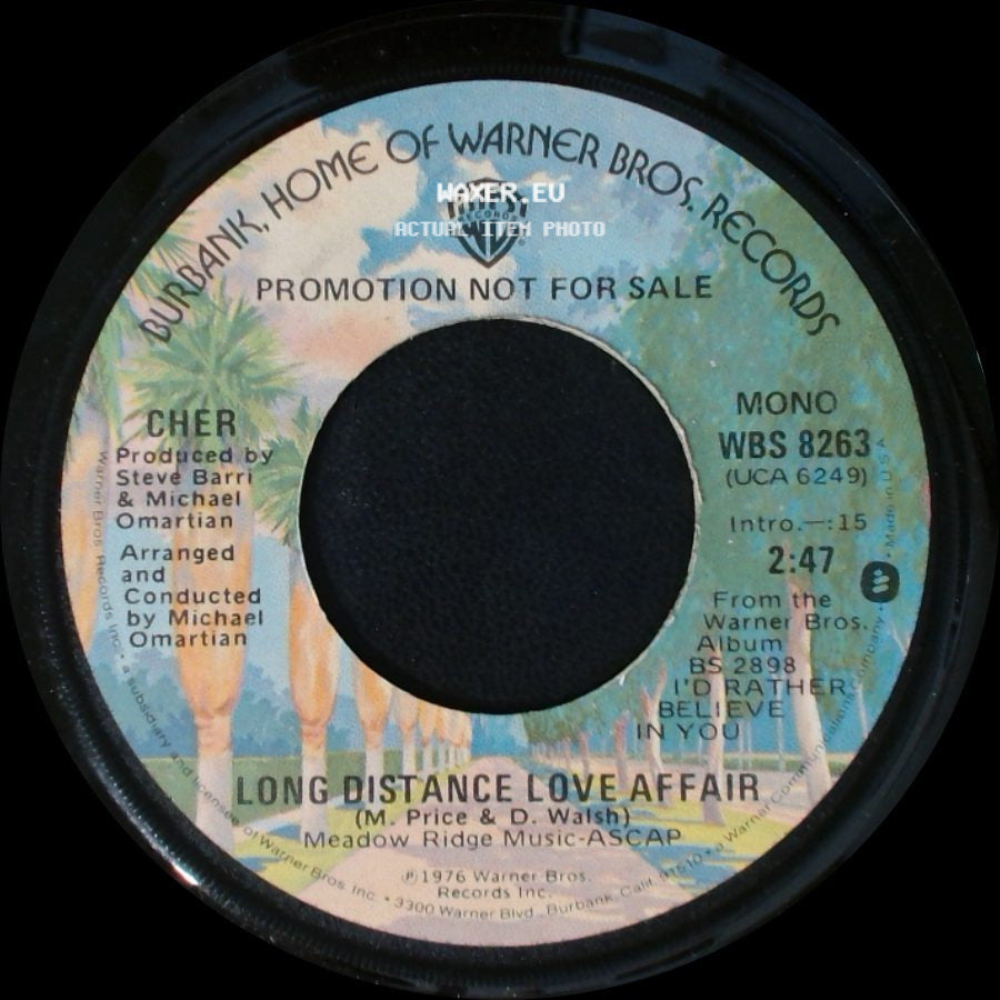 Cher - Long Distance Love Affair / Long Distance Love Affair side B