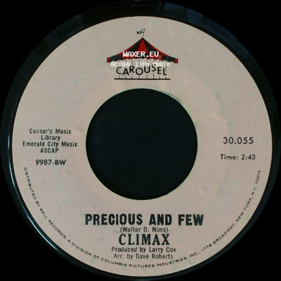 Climax - Park Preserve / Precious And Few side B