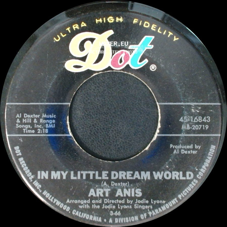 Art Anis - In My Little Dream World / Just For Old Times Sake side A