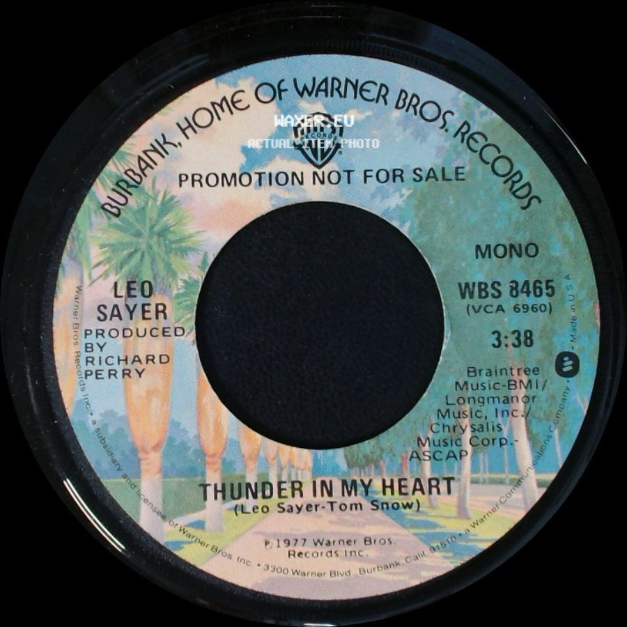 Leo Sayer - Thunder In My Heart / Thunder In My Heart side B