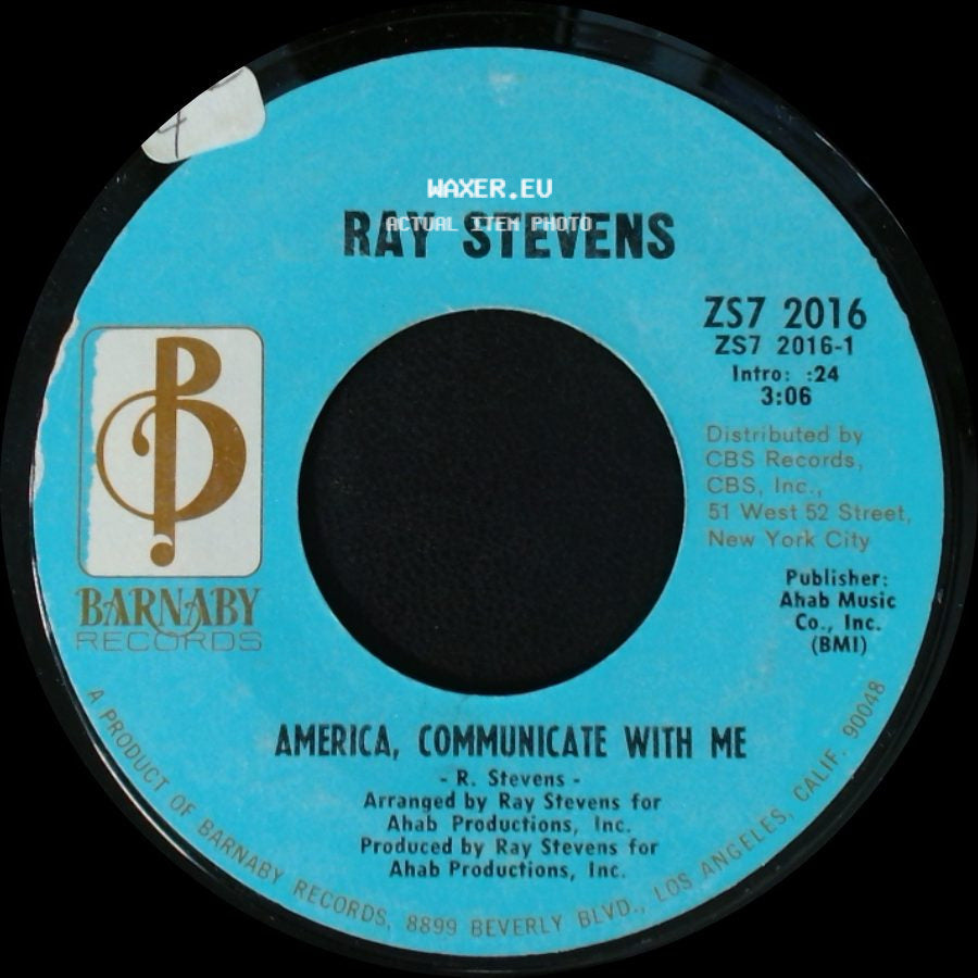 Ray Stevens - America, Communicate With Me / Monkey See, Monkey Do side A
