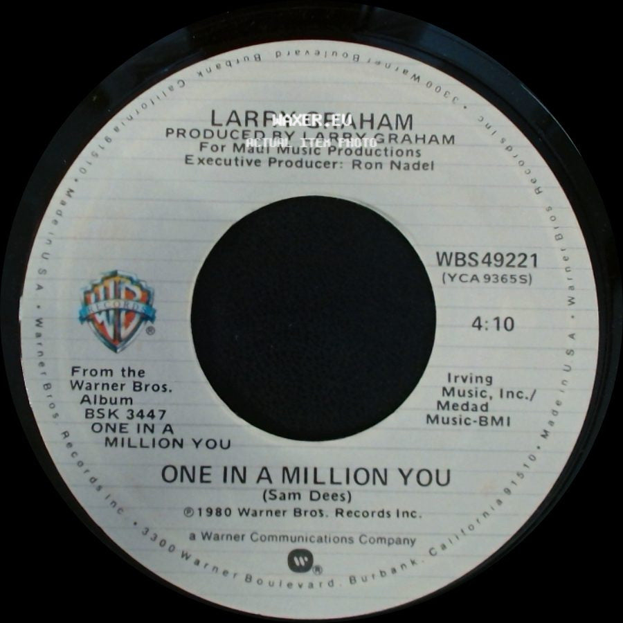 Larry Graham / Larry Graham With Graham Central Station - One In A Million You / The Entertainer side A
