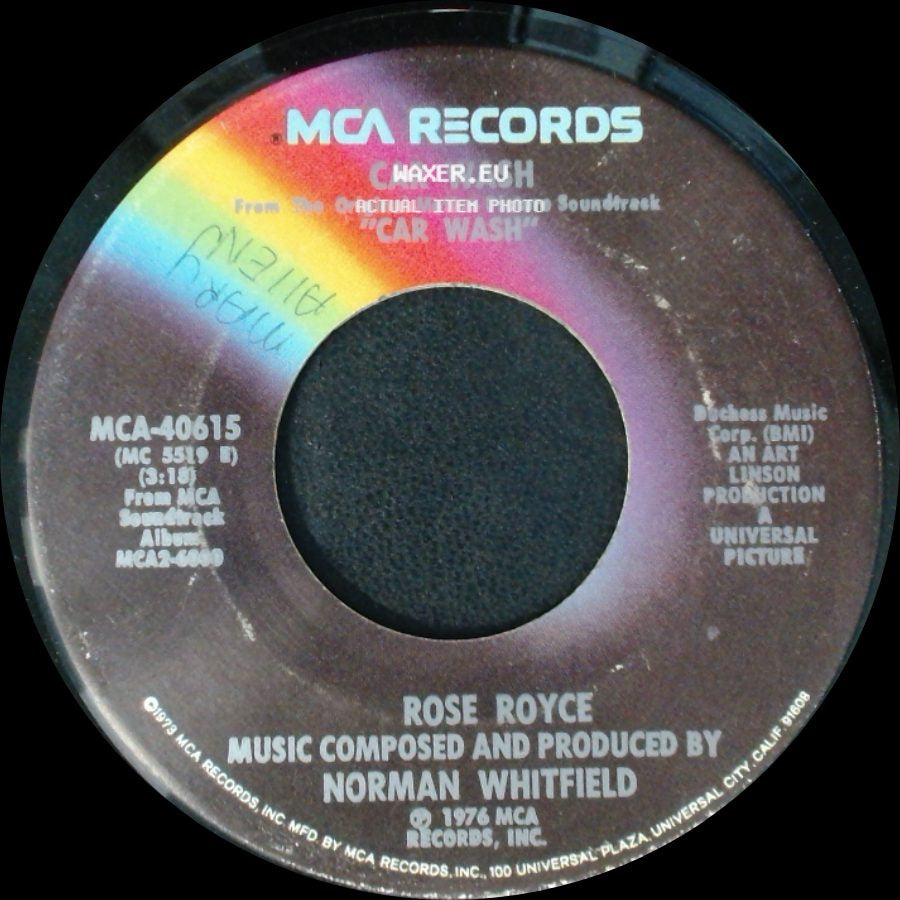 Rose Royce - Car Wash / Water side A