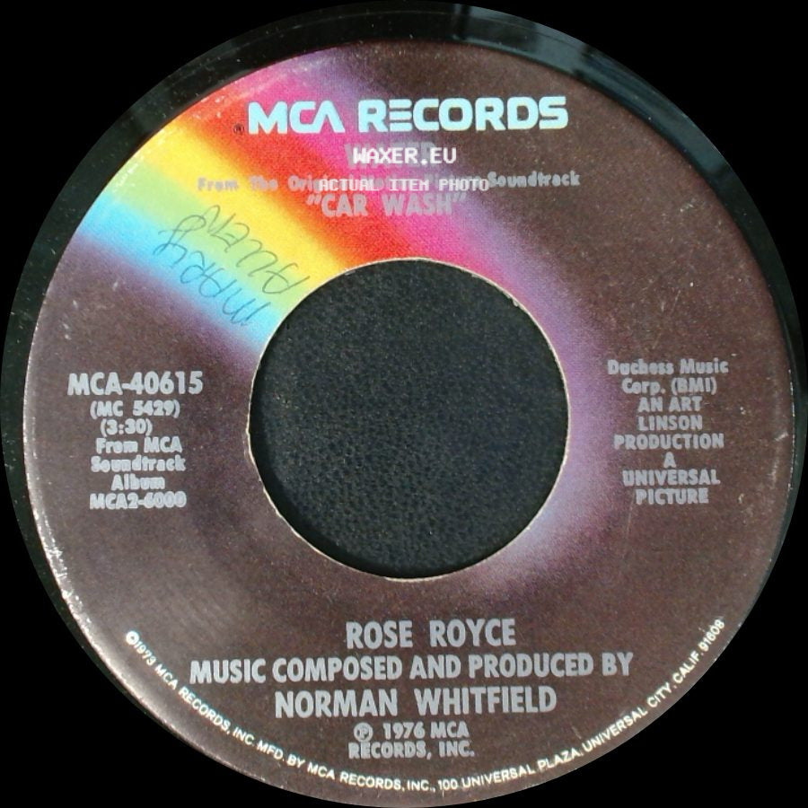 Rose Royce - Car Wash / Water side B
