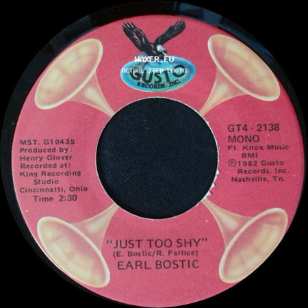 Earl Bostic - "For You" / Just Too Shy side B