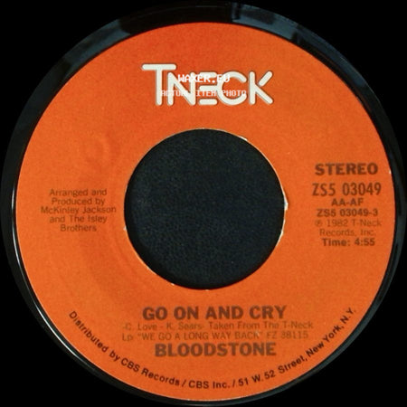 Bloodstone - Go On And Cry / Go On And Cry (Instrumental) side A