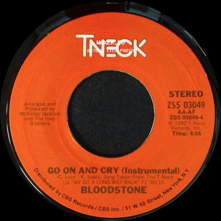 Bloodstone - Go On And Cry / Go On And Cry (Instrumental) side B