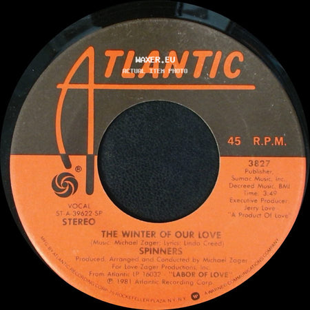 Spinners - The Deacon / The Winter Of Our Love side B