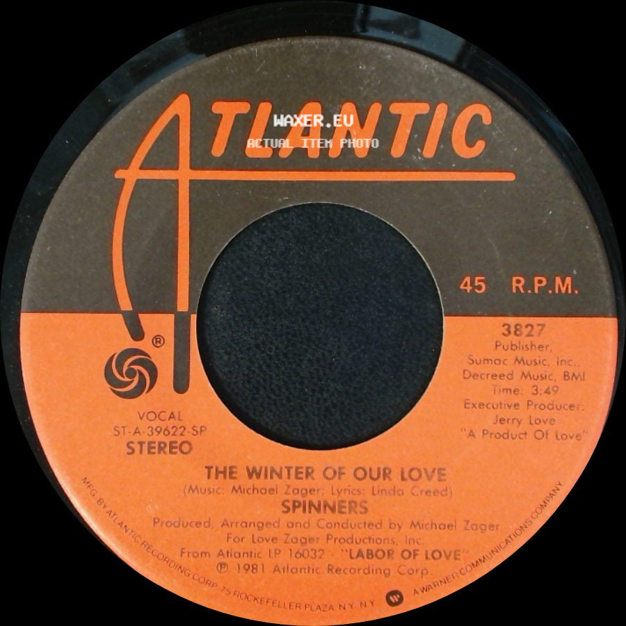 Spinners - The Deacon / The Winter Of Our Love side B
