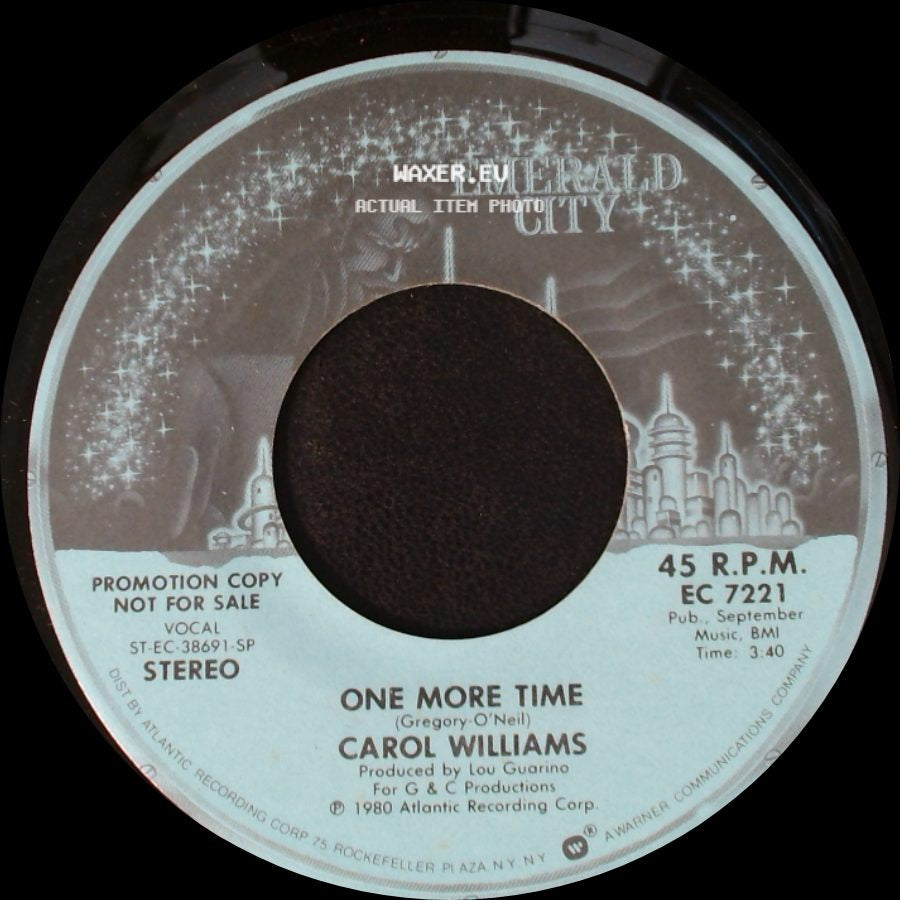 Carol Williams - One More Time / One More Time side A