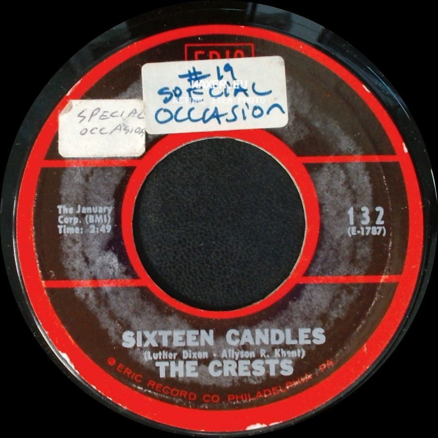 The Crests - Sixteen Candles / Trouble In Paradise side A
