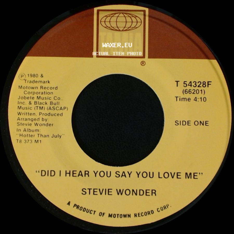 Stevie Wonder - Did I Hear You Say You Love Me / As If You Read My Mind side A