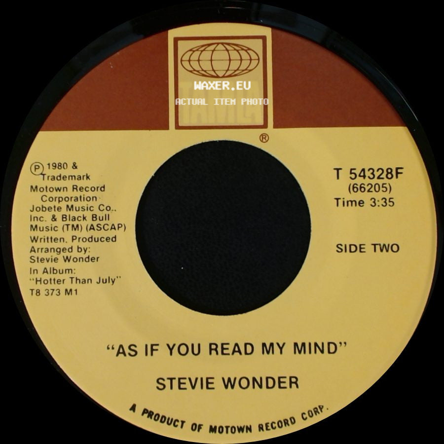 Stevie Wonder - "Did I Hear You Say You Love Me" / As If You Read My Mind side B