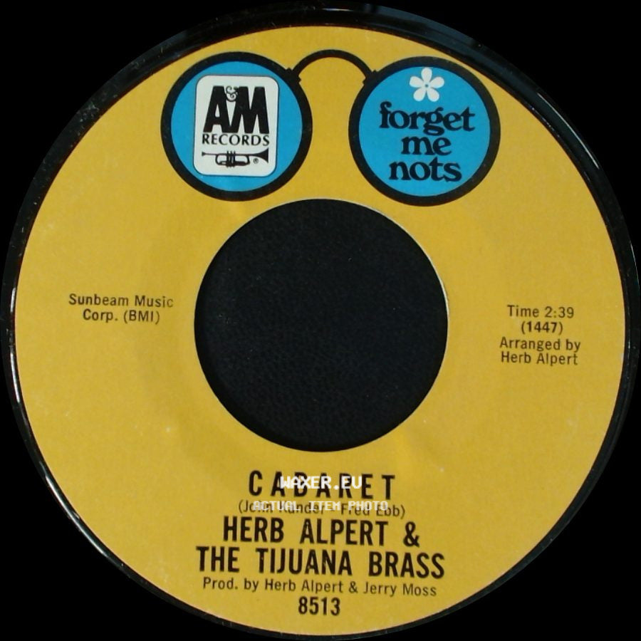 Herb Alpert & The Tijuana Brass / Herb Alpert - Cabaret / This Guy's In Love With You side A