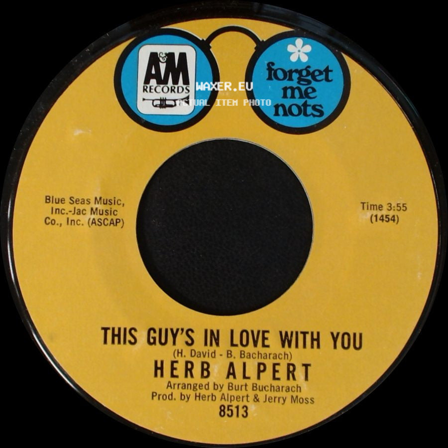 Herb Alpert & The Tijuana Brass / Herb Alpert - Cabaret / This Guy's In Love With You side B
