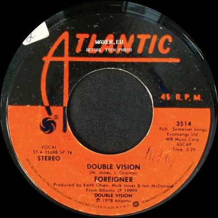 Foreigner - Lonely Children / Double Vision side B