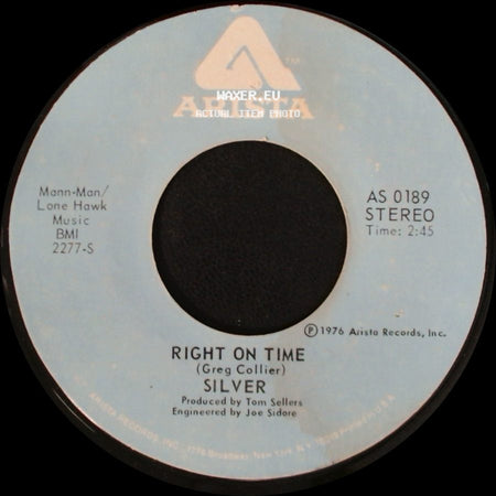 Silver - Right On Time / Wham Bam side A