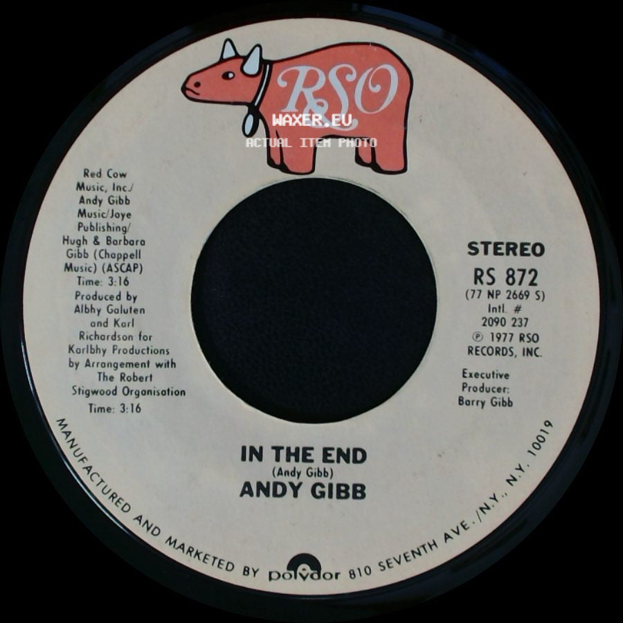 Andy Gibb - In The End / I Just Want To Be Your Everything side A