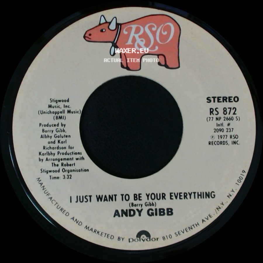 Andy Gibb - In The End / I Just Want To Be Your Everything side B