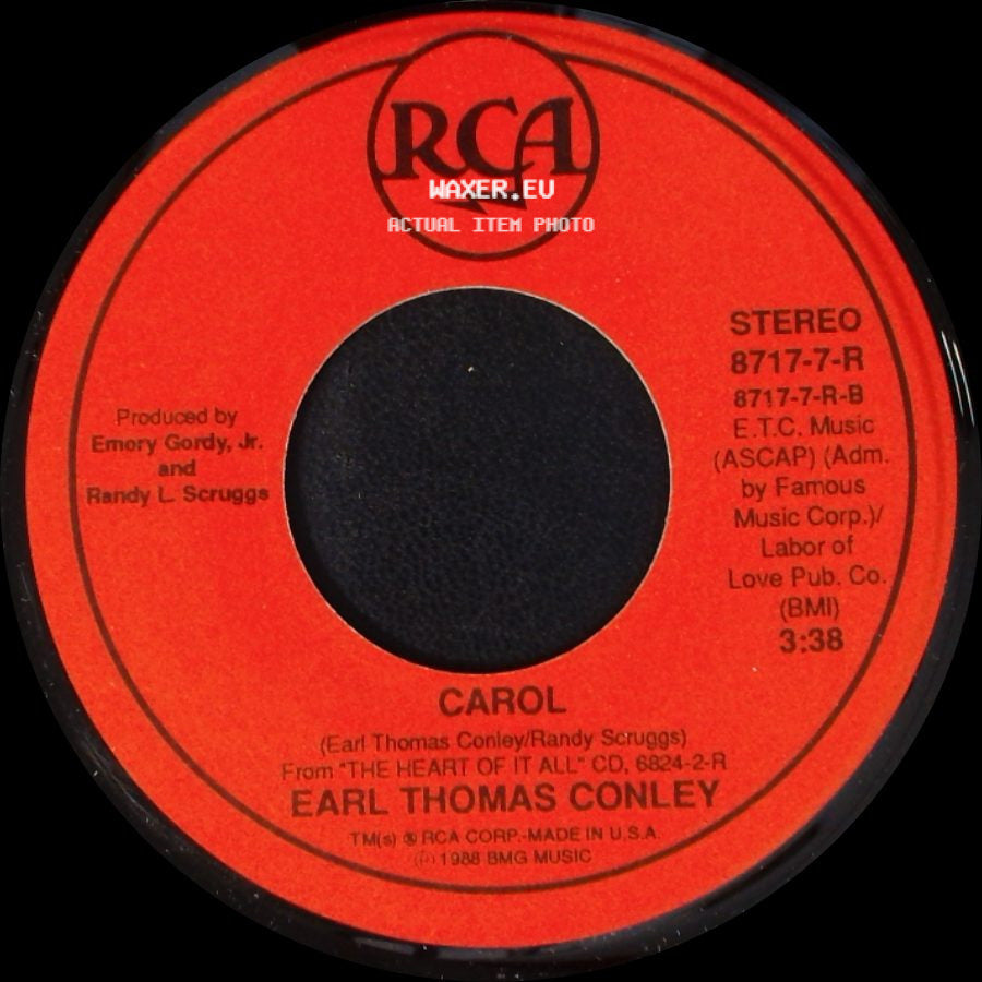 Earl Thomas Conley - Carol / What I'd Say side A