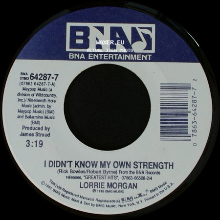 Lorrie Morgan - I Didn't Know My Own Strength / War Paint side A
