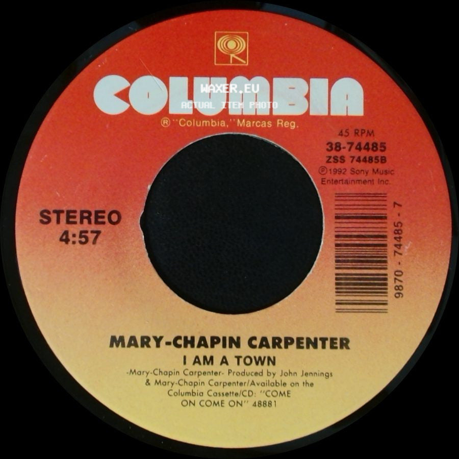 Mary-Chapin Carpenter - I Am A Town / Not Too Much To Ask (With Joe Diffie) side A