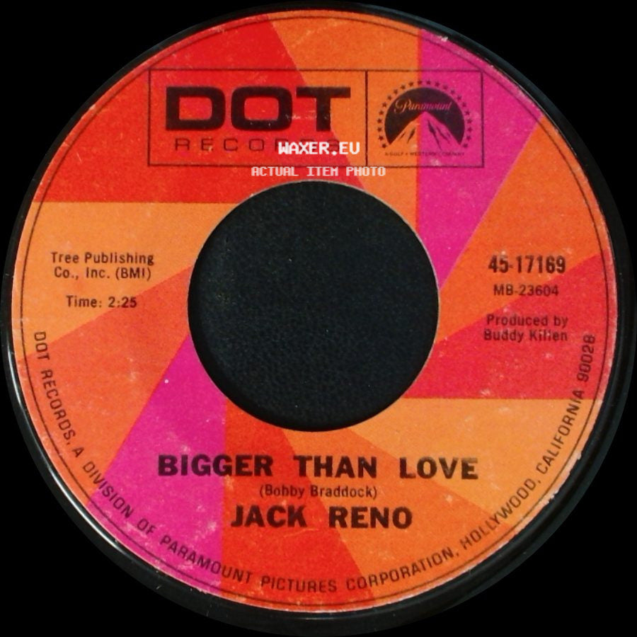 Jack Reno - Bigger Than Love / I Want One side A
