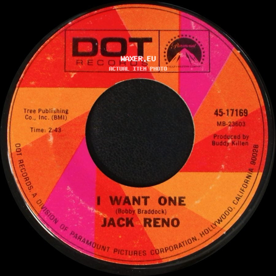 Jack Reno - Bigger Than Love / I Want One side B