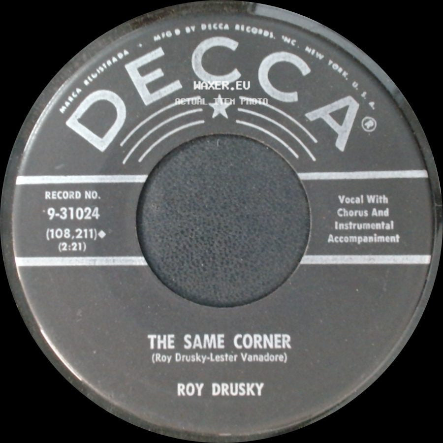Roy Drusky - The Same Corner / Another side A