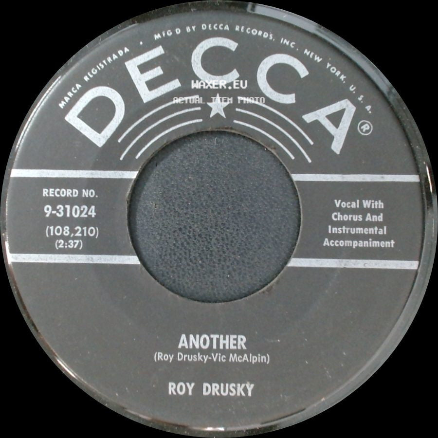 Roy Drusky - The Same Corner / Another side B