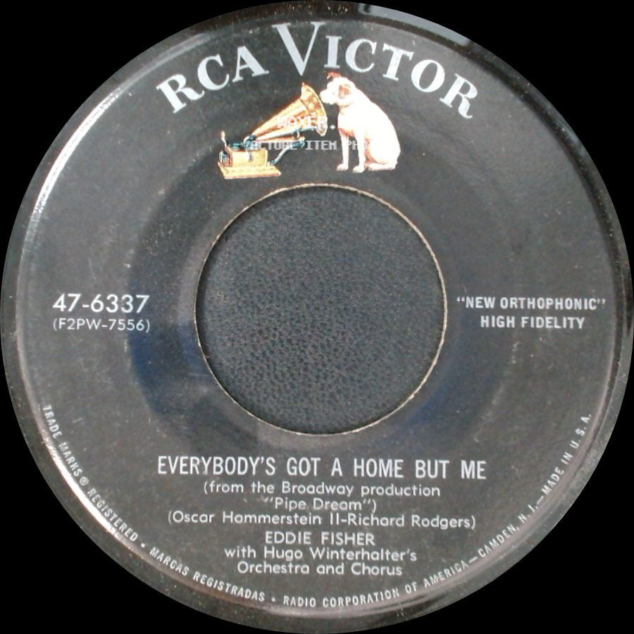 Eddie Fisher With Hugo Winterhalter's Orchestra And Chorus - Dungaree Doll / Everybody's Got A Home But Me side B