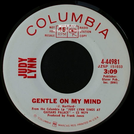 Judy Lynn - America, The Beautiful / Gentle On My Mind side B