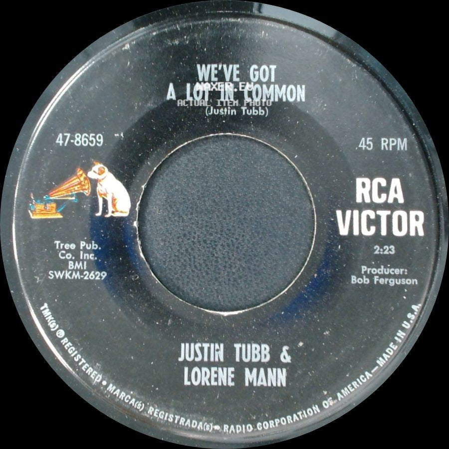 Justin Tubb & Lorene Mann - Hurry, Mr. Peters / We've Got A Lot In Common side B