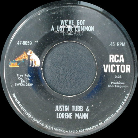 Justin Tubb & Lorene Mann - Hurry, Mr. Peters / We've Got A Lot In Common side B