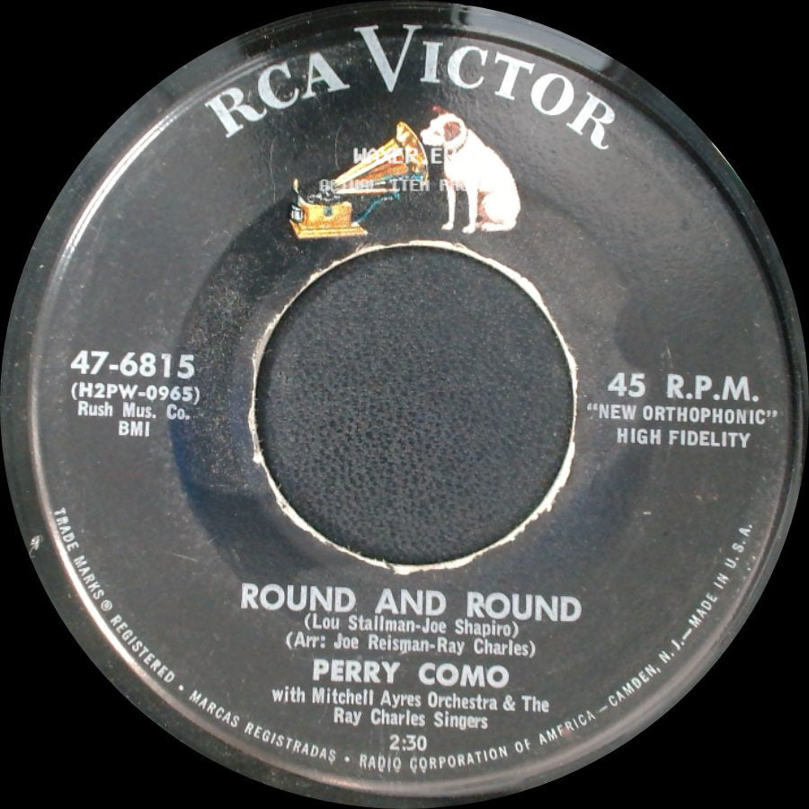 Perry Como - Mi Casa, Su Casa (My House Is Your House) / Round And Round side B