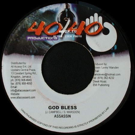 Assassin - God Bless / Bubble Up Riddim side A
