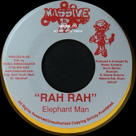 Elephant Man - Rah Rah / Rah Rah side B