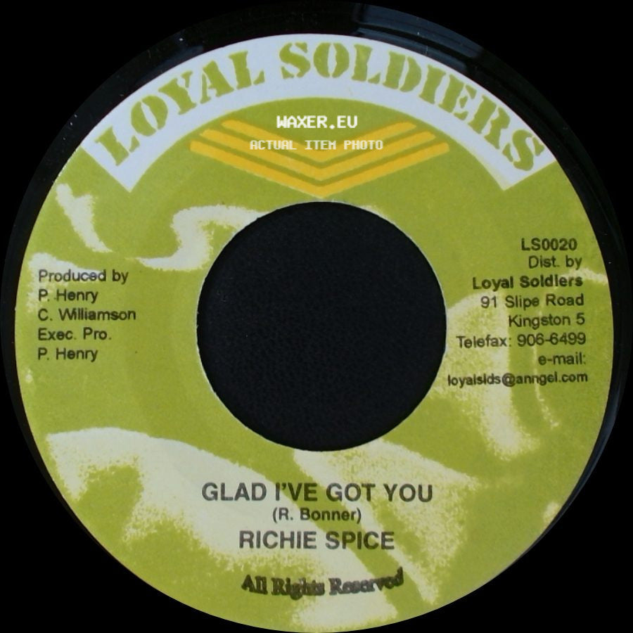 Richie Spice - Glad I've Got You / Lava Ground Riddim side A