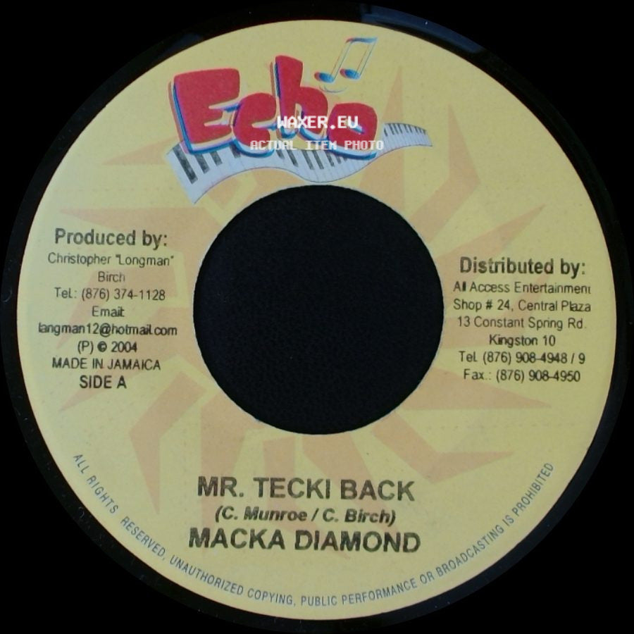 Macka Diamond / Kip Rich - Mr. Tecki Back / Baby Song side A