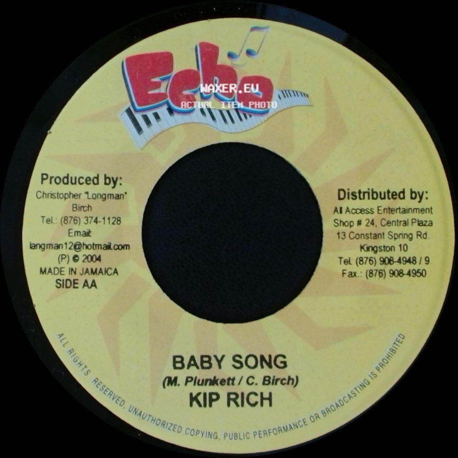 Macka Diamond / Kip Rich - Mr. Tecki Back / Baby Song side B