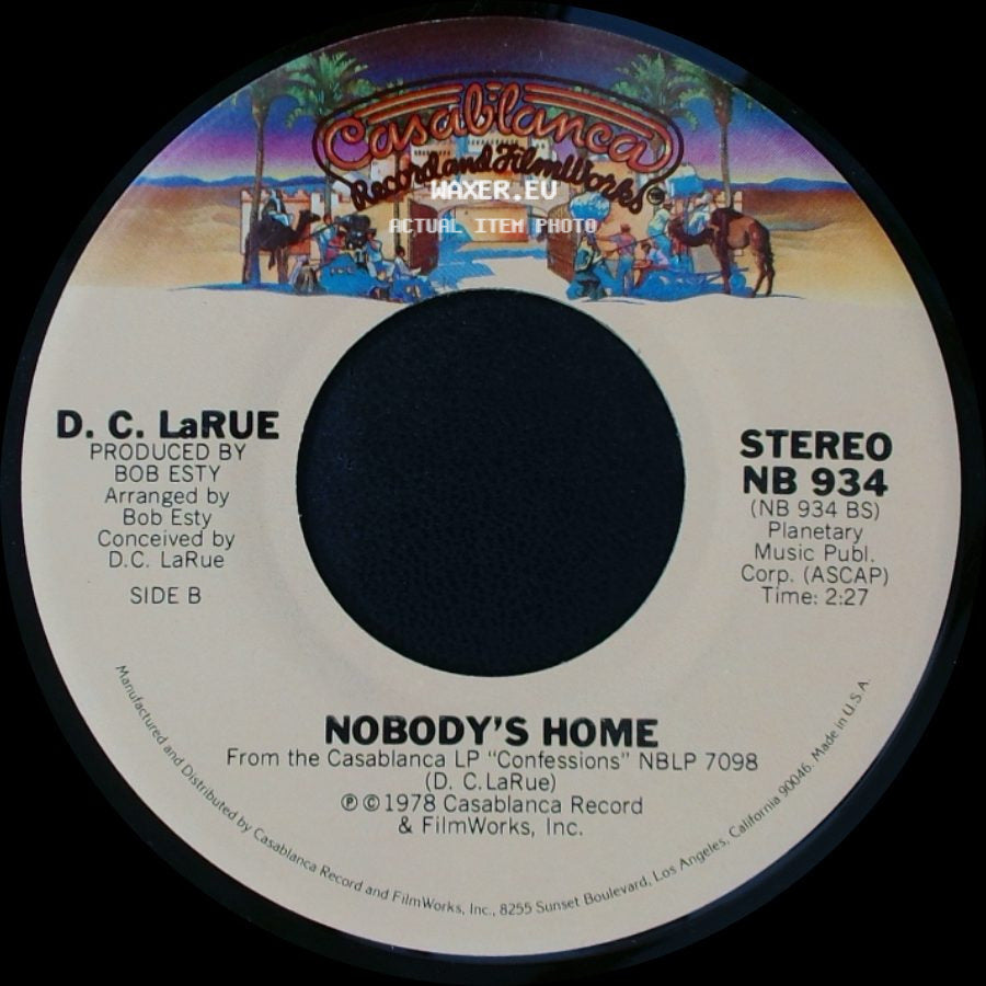 D. C. Larue - Let Them Dance / Nobody's Home side B
