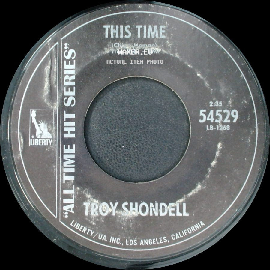 Troy Shondell - Tears From An Angel / This Time side B