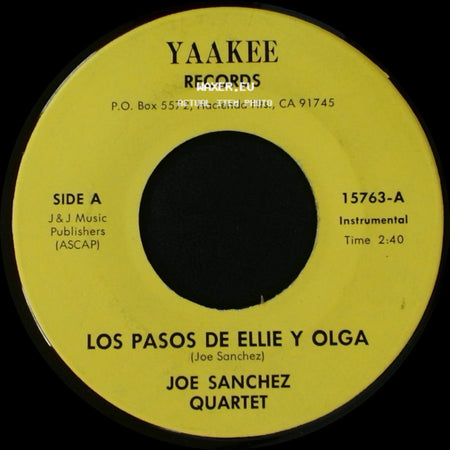 Joe Sanchez Quartet / Joe Sanchez - Los Pasos De Ellie Y Olga / Charlene side A