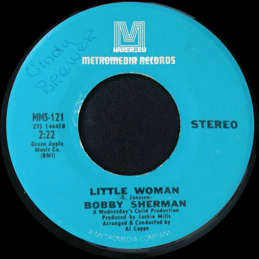 Bobby Sherman - Little Woman / One Too Many Mornings side A