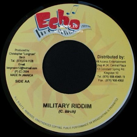 Bounty Killa - Warlord Walk / Military Riddim side B