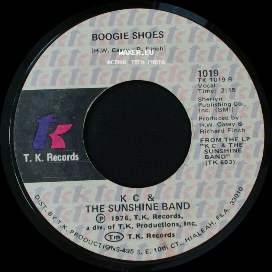 K C & The Sunshine Band - (Shake, Shake, Shake) Shake Your Booty / Boogie Shoes side B