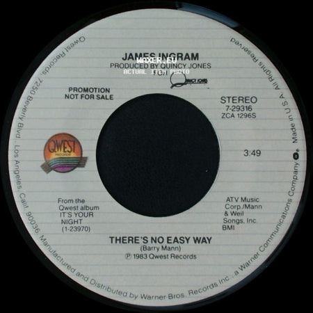 James Ingram - There's No Easy Way / There's No Easy Way side A